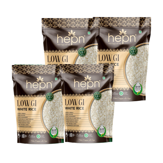 hepn Low GI White Rice Pack of 4 (900g*4)