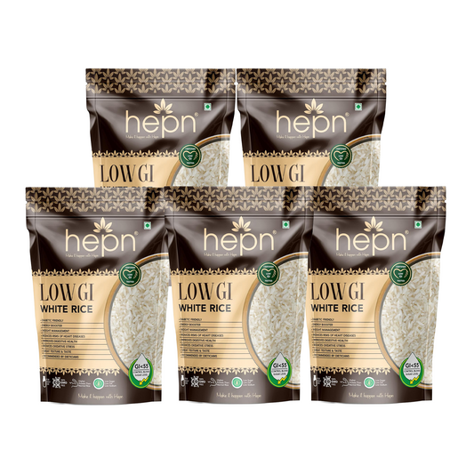 hepn Low GI White Rice Pack of 5 (900g*5)