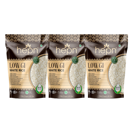 hepn Low GI White Rice Pack of 3 (900g*3)